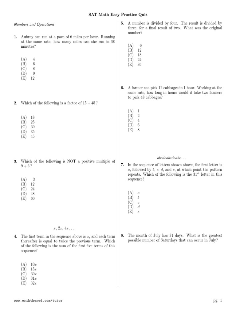 sat-math-worksheets