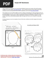 CBT Worksheets | Cognitive Behavioral Therapy | Schema (Psychology)