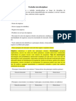 Roteiro Do Trabalho Interdisciplinar Plano de Negócios