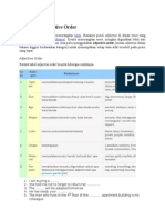 Adjective Word Order