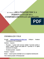 Psihodiagnoza Personalitatii_Seminar 1