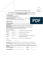 AP Exam Registration Form 2015