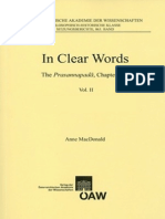 In Clear Words - The Prasannapadā, Chapter One Vol II - Annotated Translation, Tibetan Text