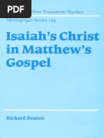 Download Isaiahs Christ in Matthews Gospel by Pasca Szilard SN258373173 doc pdf