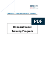 Onboard Cadet Training Program