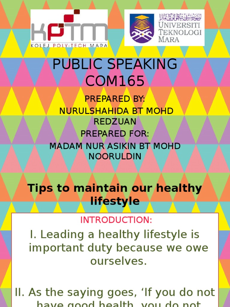 Tips for a Healthy Lifestyle | PDF