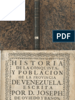 Historia de La Conquista y Población de La Provincia de Venezuela