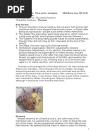 Download Character Analysis Thomas of the Maze Runner by Matthew Lau SN258379022 doc pdf