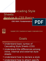 Using Cascading Style Sheets Module A: CSS Basics