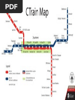 Calgary C-Train Route Map 2023 | PDF | Passenger Rail Transport | Rapid ...