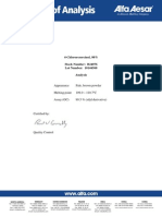 4-Chlororesorcinol, 98% Stock Number: B24076 Lot Number: 10144568 Analysis