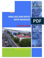Analisis Gini Ratio Manado 2009