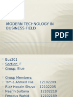 Modern Technology in Business Field