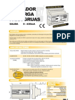 06e - Limitador de Carga para Gruas, 2 Niveles de Alarma, Salida 4-20ma