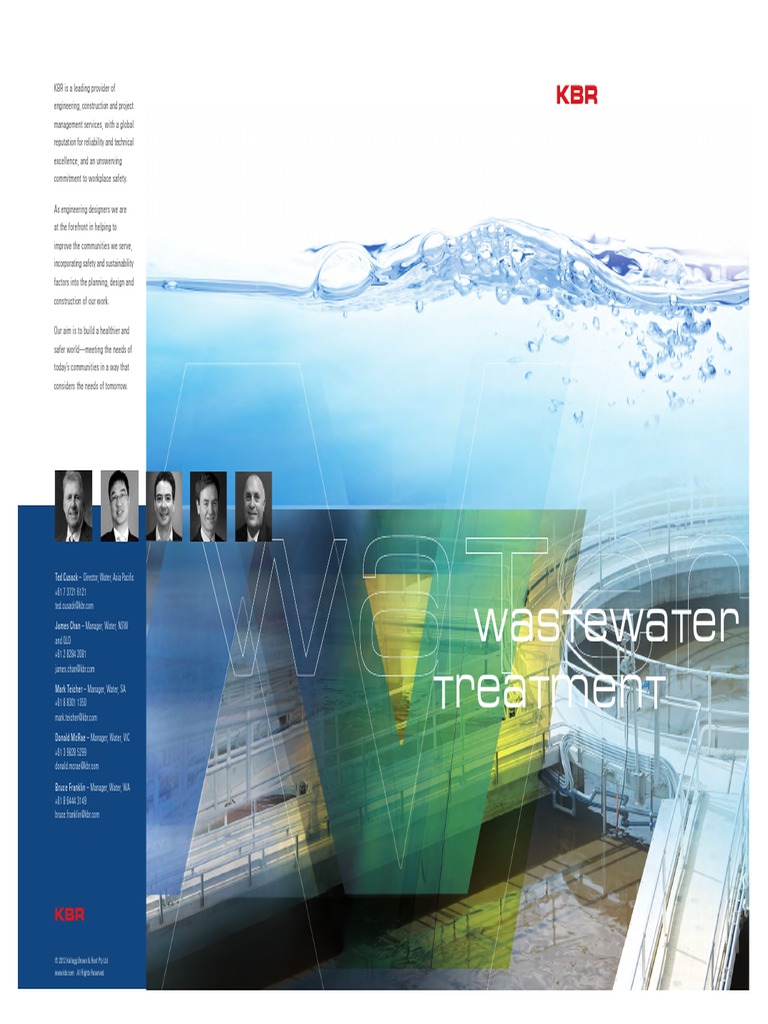 Capability Brochure Wastewater Treatment PDF Reclaimed Water