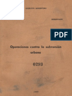 Operaciones Contra La Subversión Urbana