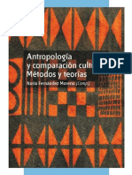 AntropologÃ­a y comparaciÃ³n cultural mÃ©todos y teorÃ­as