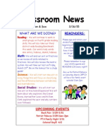 Classroom News 3-16