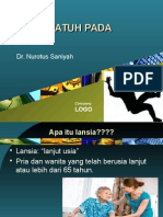 Resiko Jatuh Pada Lansia