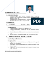 Lecturer Naseer Shahzada Career Summary CV