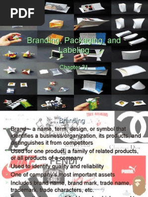 Ch 31 Branding Packaging And Labeling Pdf Packaging And Labeling Brand