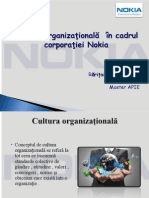 Cultura Organizationala in Cadrul Corporatiei Nokia