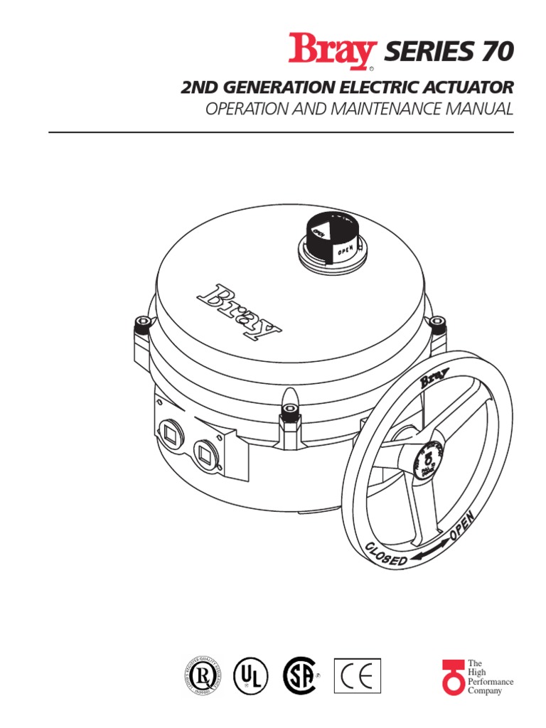 Bray s70 OM Manual PDF Electrical Connector Screw