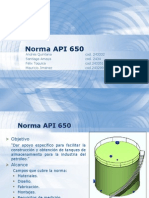 Norma API 650: Materiales, diseño, fabricación y montaje de tanques de almacenamiento