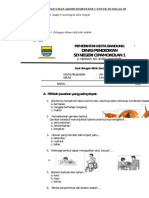 SOAL PERSIAPAN UJIAN AKHIR SEMESETER 1 KELAS III Trial