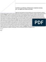 Reduced Mobility and Physical Activity As Predictors of Depressive Symptoms Among Community-Dwelling Older Adults - An Eight-Year Follow-Up Study - Springer