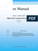 User Manual For ZigBee Module (SZ05-ADV) V1.1