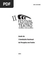 Anais do I Seminário de Teatro (UFU-2010)