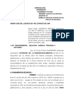 Demanda de Extincion de Alimentos