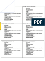 Lista para acampamento com menos de 40 itens