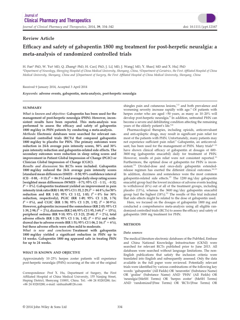 gabapentin 1800 mg