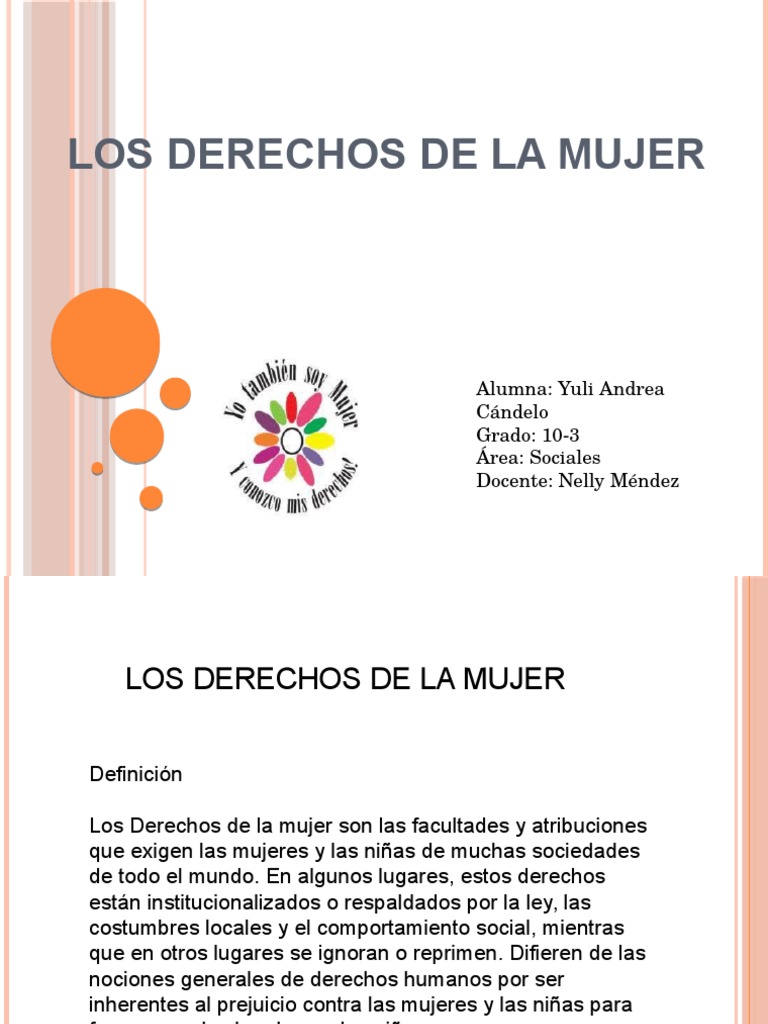 Los Derechos de La Mujer | PDF | Derechos de las mujeres ...