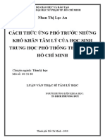 Cách thức ứng phó trước những khó khăn tâm lý của học sinh trung học phổ thông thành phố Hồ Chí Minh PDF