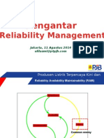 Materi Presentasi Reliability Management Siswa Magang MKR Agustus 2014