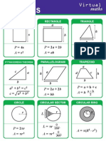 Area of 2d Shapes Handout/poster
