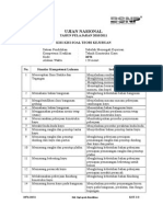 Ujian Nasional: TAHUN PELAJARAN 2010/2011 Kisi-Kisi Soal Teori Kejuruan