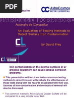 Feroxyl and Copper Sulfate Testing