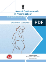 Operational Guidelines-Use of Antenatal Corticosteroids in Preterm Labour