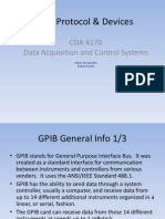 GPIB Protocol & Devices: CDA 4170 Data Acquisition and Control Systems