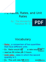 7-2 Ratios, Rates, and Unit Rates