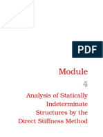 Analysis of Statically Indeterminate Structures by The Direct Stiffness Method