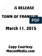 Franklin Main Street Program News Release