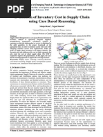 Evaluation of Inventory Cost in Supply Chain Using Case Based Reasoning