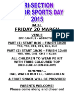 Junior Sports Day Flyer 2015