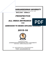 Mdms Diploma Prospectus 2015 16