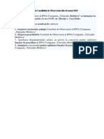 Ordinea de Zi A Ședinței Consiliului de Observatori Din 14 Marie 2015